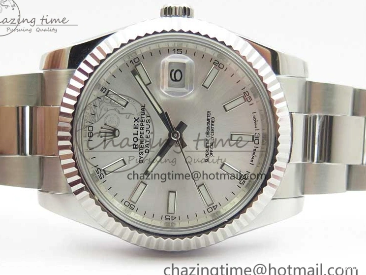 MiroTime 1229 DateJust 126334 SS Noob 1:1 904L Best Edition Silver Dial Stick Markers on Oyster Bracelet A HighQuality 3168